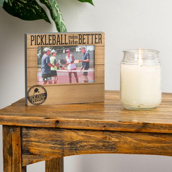 Pavilion Gift Company Pickleball People 6.75" X 7.5" Frame (Holds 4" X 6" Photo)