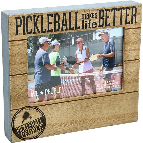 pavilion gift company Pickleball People 6.75" x 7.5" Frame (Holds 4" x 6" photo)