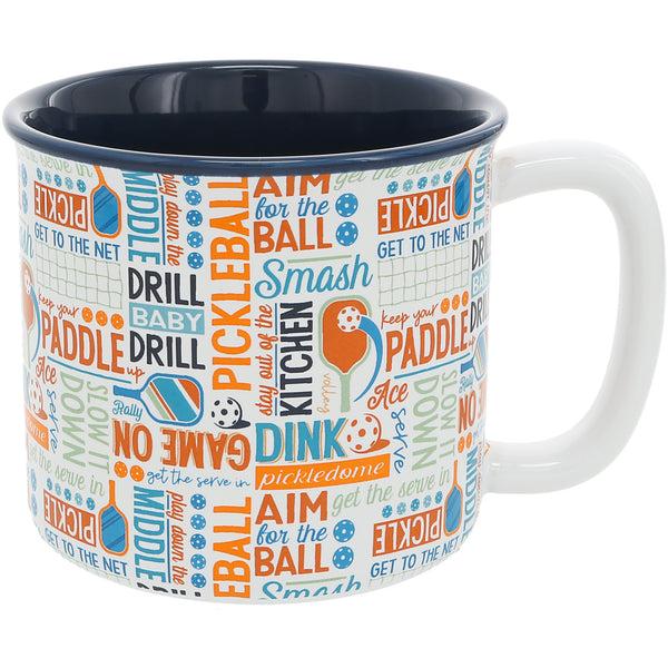 pavilion gift company Pickleball Word Splash 18 oz Mug