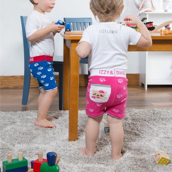 Pavilion Gift Company Pink Kitty 6-12 Months Baby Shorts