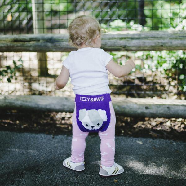 Pavilion Gift Company Pink Puppy 6-12 Months Baby Leggings
