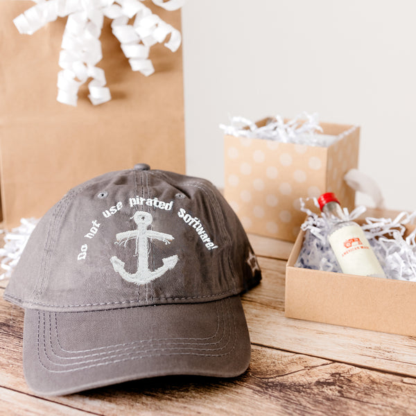 Pavilion Gift Company Pirated Software Dark Gray Adjustable Hat