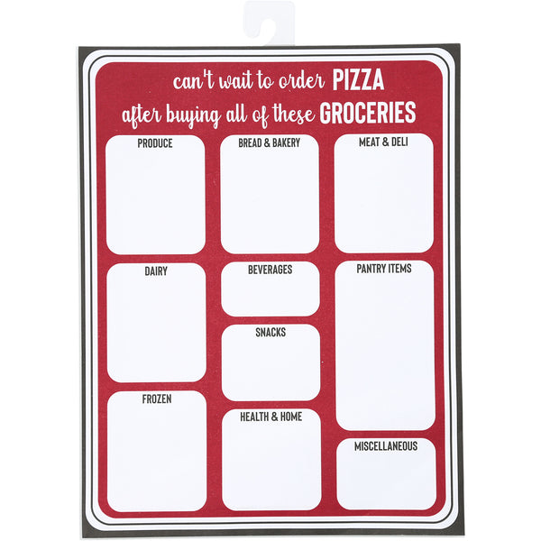 pavilion gift company Pizza 8" x 10.25" Magnetic Notepad