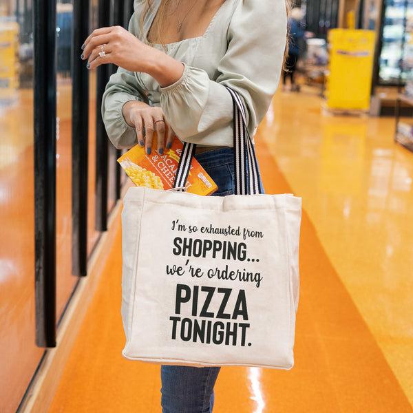 Pavilion Gift Company Pizza Tonight 100% Cotton Twill Gift Bag