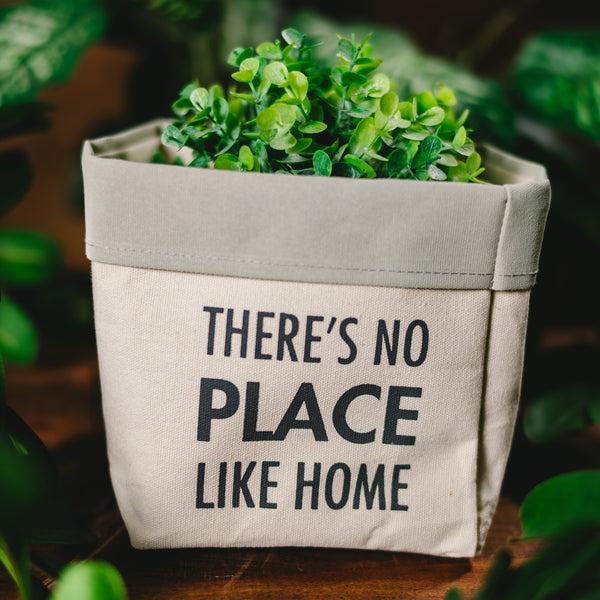 Pavilion Gift Company Place Like Home Canvas Planter Cover (Holds 6" Pot)