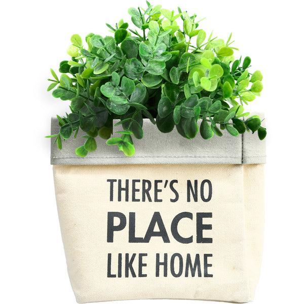 pavilion gift company Place Like Home Canvas Planter Cover (Holds 6" Pot)