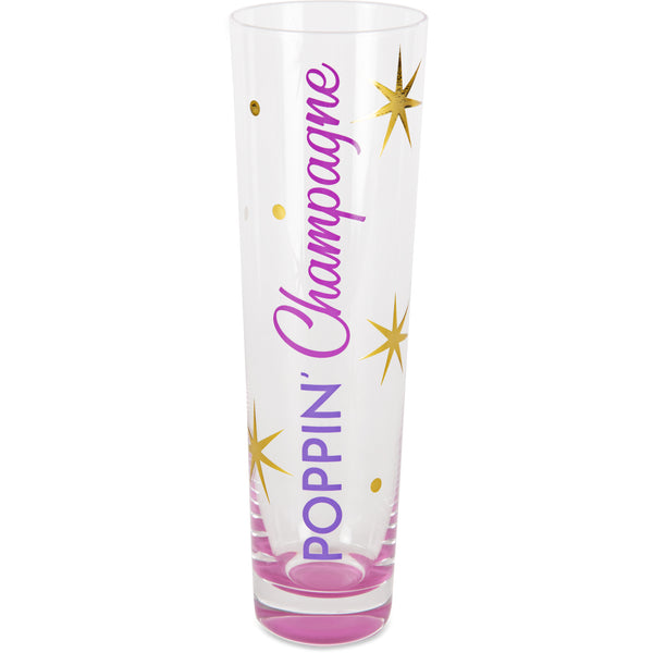 Pavilion Gift Company Poppin' Champagne 8 Oz Stemless Champagne Flute