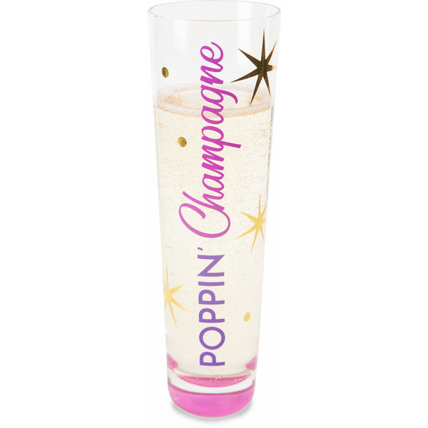 pavilion gift company Poppin' Champagne 8 oz Stemless Champagne Flute