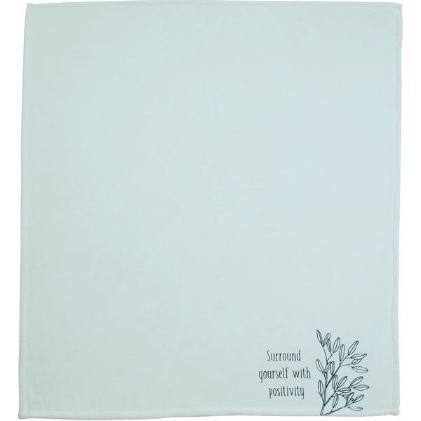 Pavilion Gift Company Positivity 50" X 60" Travel Blanket With Carry Case