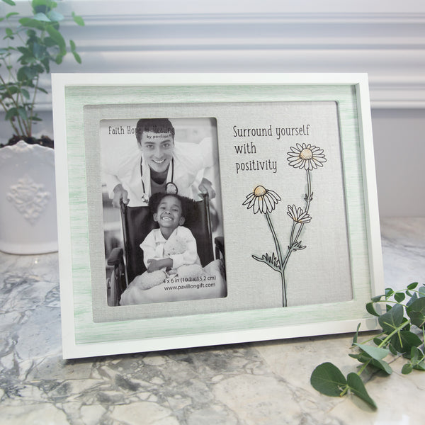 Pavilion Gift Company Positivity 9.75" X 8.25" Frame (Holds 4" X 6" Photo)