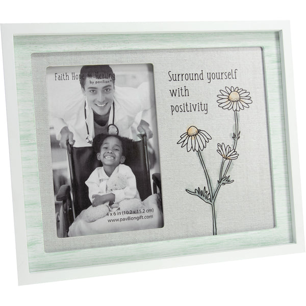 pavilion gift company Positivity 9.75" x 8.25" Frame (Holds 4" x 6" Photo)