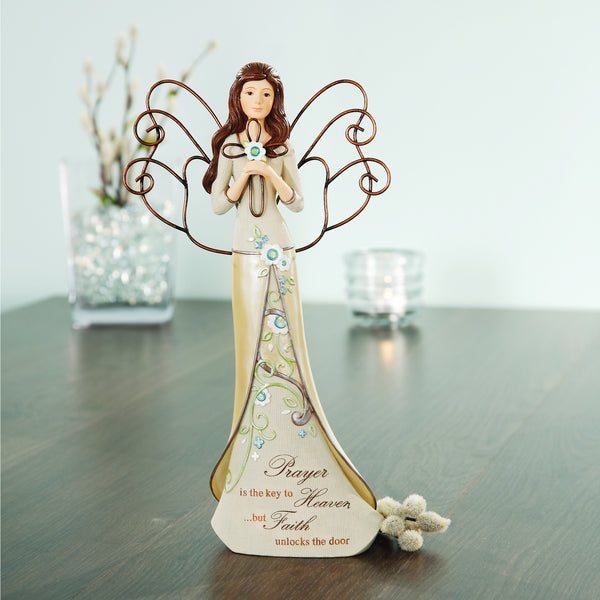 Pavilion Gift Company Prayer 12" Angel Holding Cross