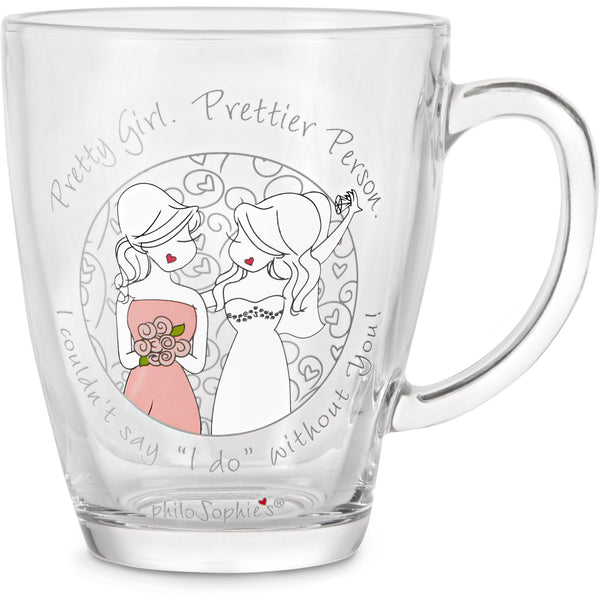 pavilion gift company Pretty Girl 12.5 oz Glass Cup