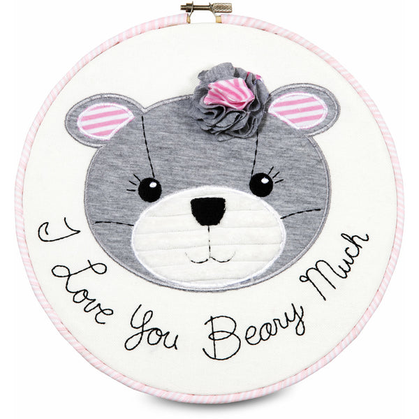 pavilion gift company Prima Ballerina I Love You Beary Much 9.5" Wall Covering