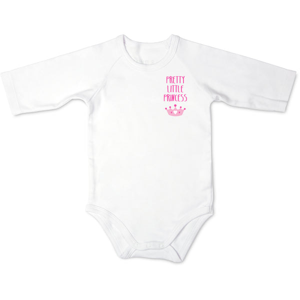 pavilion gift company Princess 0-6 Months 3/4 Length Sleeve Onesie