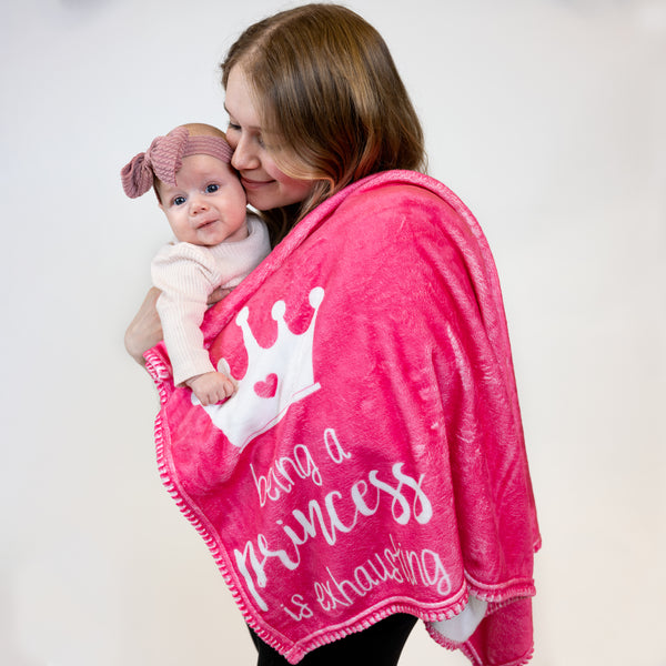 Pavilion Gift Company Princess 40" X 50" Royal Plush Toddler Blanket