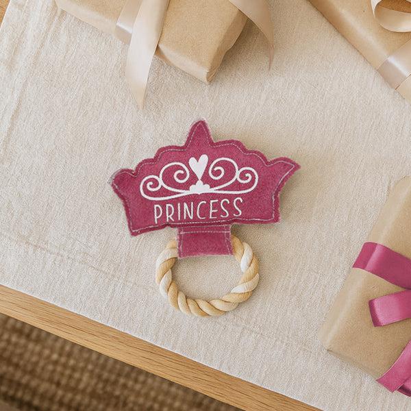 Pavilion Gift Company Princess 8.25" Canvas Dog Toy On Rope