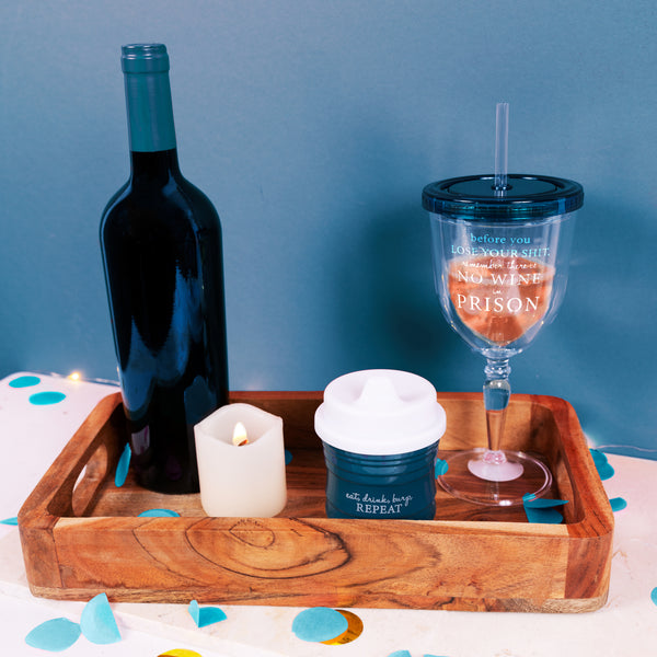 Pavilion Gift Company Prison 13 Oz Acrylic Wine Tumbler