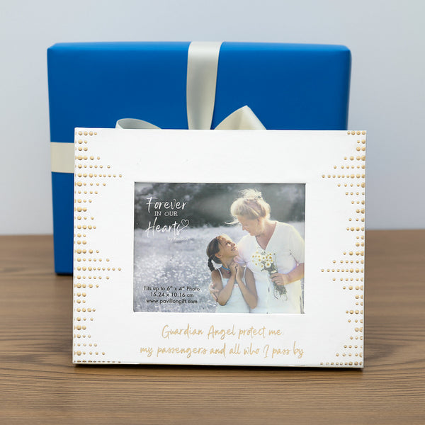 Pavilion Gift Company Protect Me Visor Memorial Photo Frame (Holds 6" X 4" Photo)