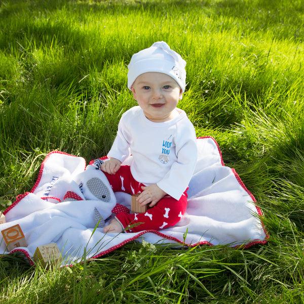 Pavilion Gift Company Puppy 0-6 Months 3/4 Length Sleeve Onesie