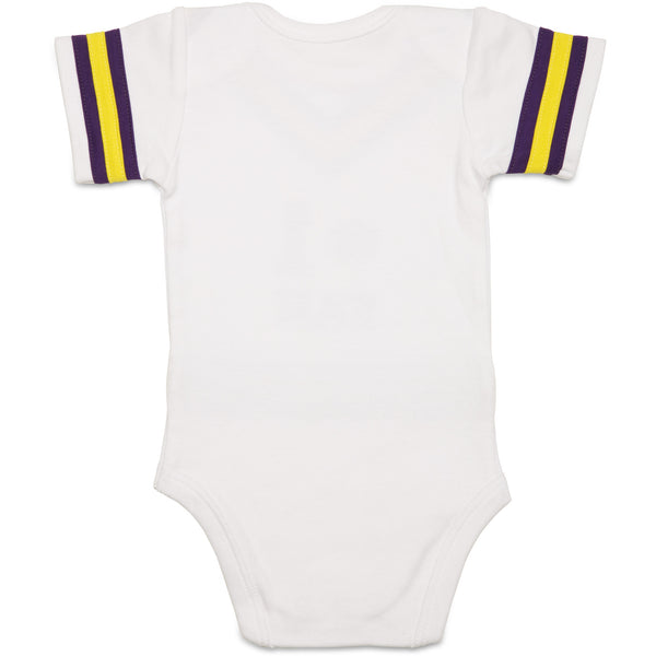 Pavilion Gift Company Purple & Gold 0-6 Months Infant Onesie