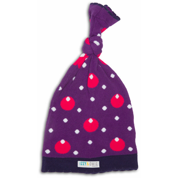 pavilion gift company Purple Hippo One Size Fits All Baby Hat