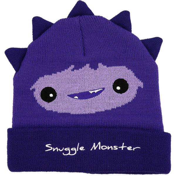 pavilion gift company Purple Snuggle Monster One Size Fits All Baby Hat