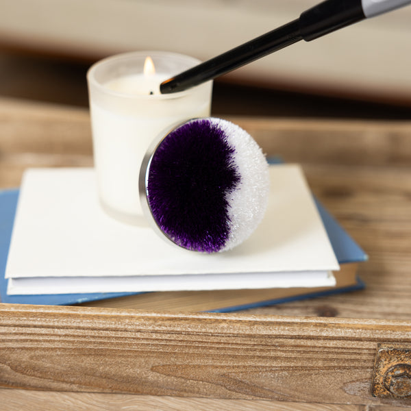 Pavilion Gift Company Purple & White 2.75" Pom Pom Lid
