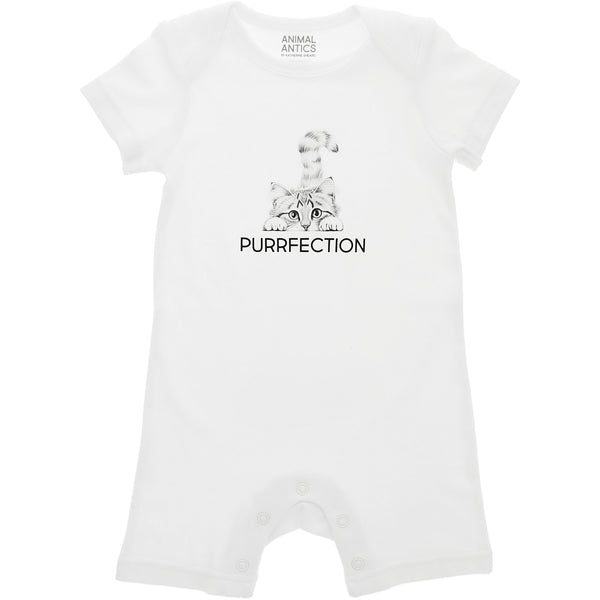 pavilion gift company Purrfection 6-12 Months Romper
