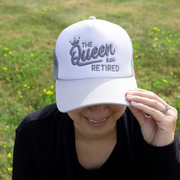 Pavilion Gift Company Queen Gray Adjustable Trucker Hats