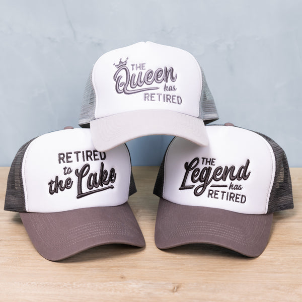 Pavilion Gift Company Queen Gray Adjustable Trucker Hats