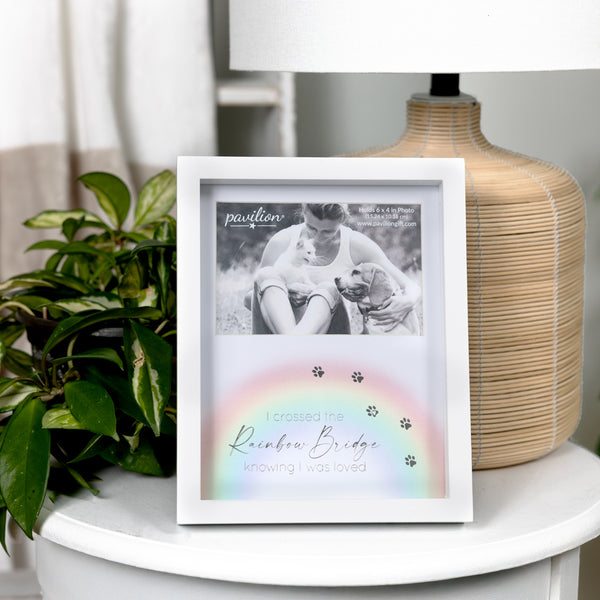 Pavilion Gift Company Rainbow Bridge 7.5" X 9.5" Shadow Box Frame (Holds 6" X 4" Photo)