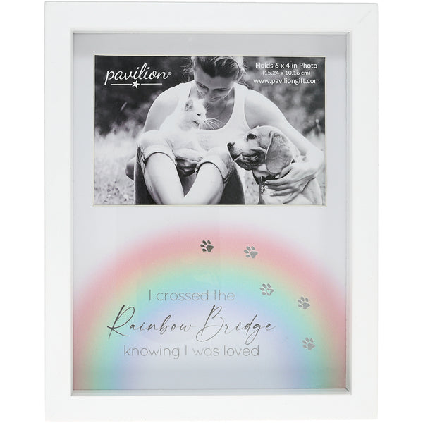 pavilion gift company Rainbow Bridge 7.5" x 9.5" Shadow Box Frame (Holds 6" x 4" Photo)