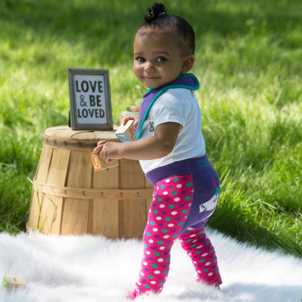 Pavilion Gift Company Rainbow Unicorn 6-12 Months Baby Leggings