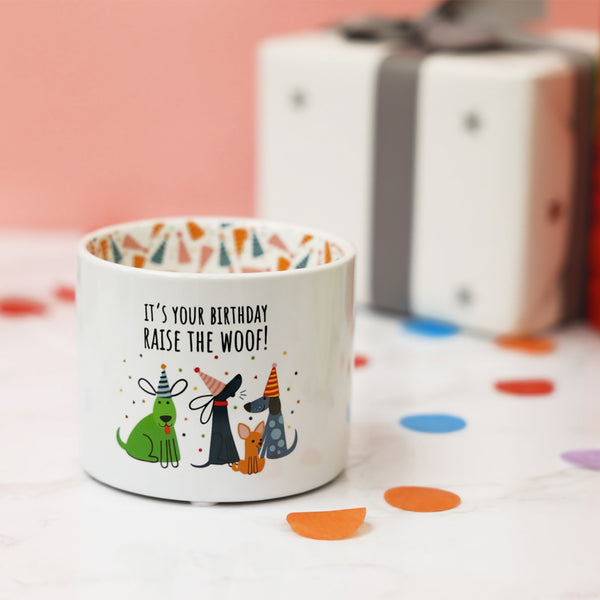 Pavilion Gift Company Raise The Woof 8 Oz 100% Soy Wax Reveal Single Wick Candle Scent: Tranquility