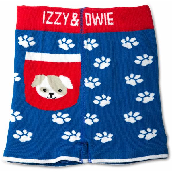 pavilion gift company Red and Blue Puppy 6-12 Months Baby Shorts