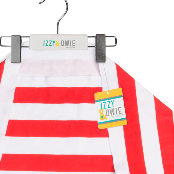 Pavilion Gift Company Red And Navy Shark 0-3 Months Swaddle Wrap