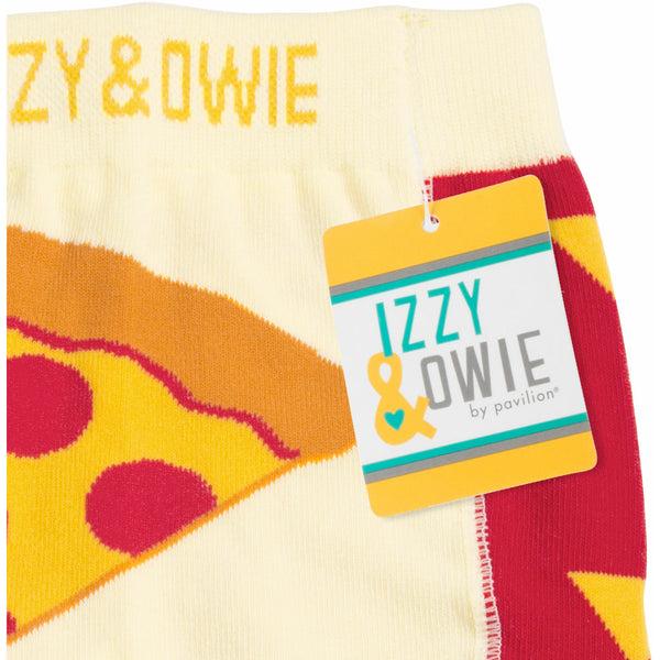 Pavilion Gift Company Red And Orange Pizza 12-24 Months Baby Leggings