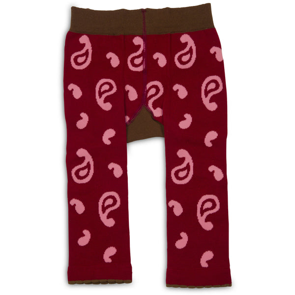 Pavilion Gift Company Red And Pink Cowgirl 6-12 Month Baby Leggings