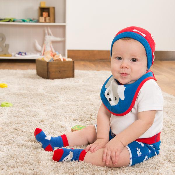 Pavilion Gift Company Red And White Bones One Size Fits All Baby Hat