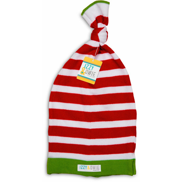 Pavilion Gift Company Red And White Stripe 0-12 Month Baby Hat