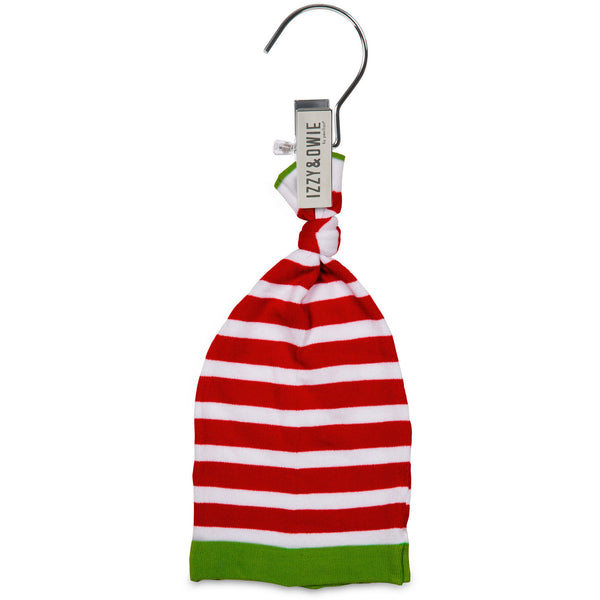 Pavilion Gift Company Red And White Stripe 0-12 Month Baby Hat