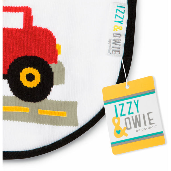 Pavilion Gift Company Red And Yellow Truck Baby Bib