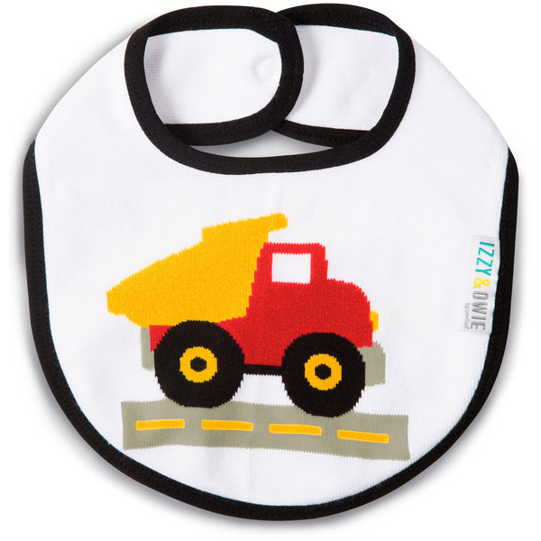 pavilion gift company Red and Yellow Truck Baby Bib