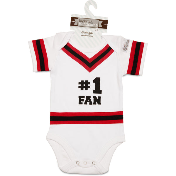 Pavilion Gift Company Red & Black 0-6 Months Infant Onesie