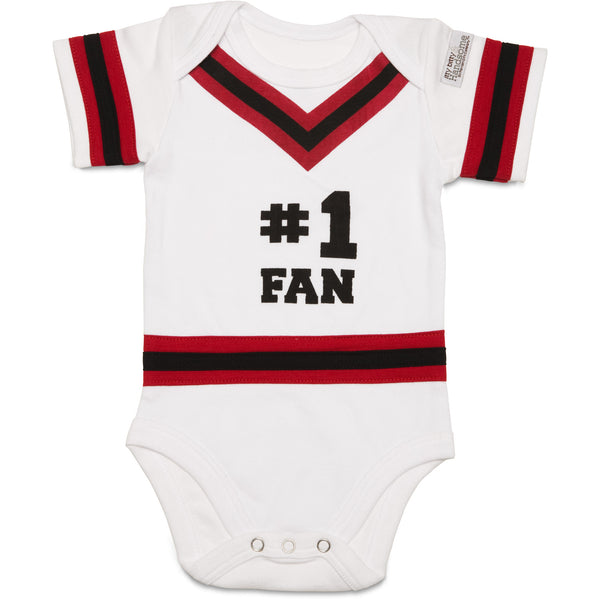 pavilion gift company Red & Black 0-6 Months Infant Onesie