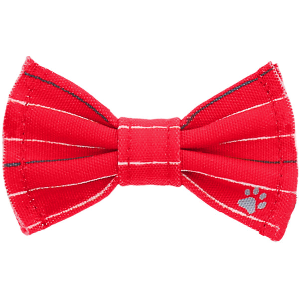 pavilion gift company Red Striped 3" x 1.75" Canvas Pet Bow Tie