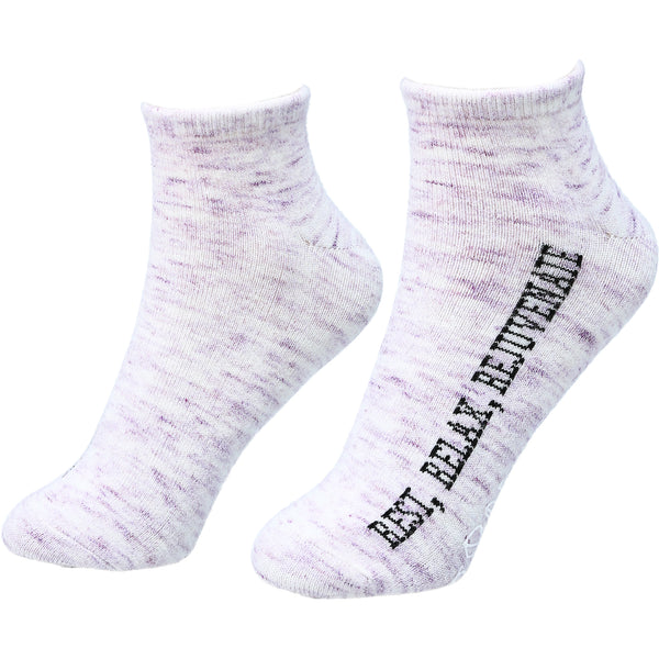 pavilion gift company Relax Low Cut Moisturizing Gel Socks Scent: Light Lavender