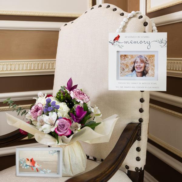 Pavilion Gift Company Reserved In Loving Memory Reserved Seat Photo Frame (Holds 6" X 4" Photo)