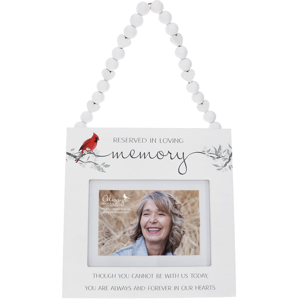 pavilion gift company Reserved In Loving Memory Reserved Seat Photo Frame (Holds 6" x 4" Photo)